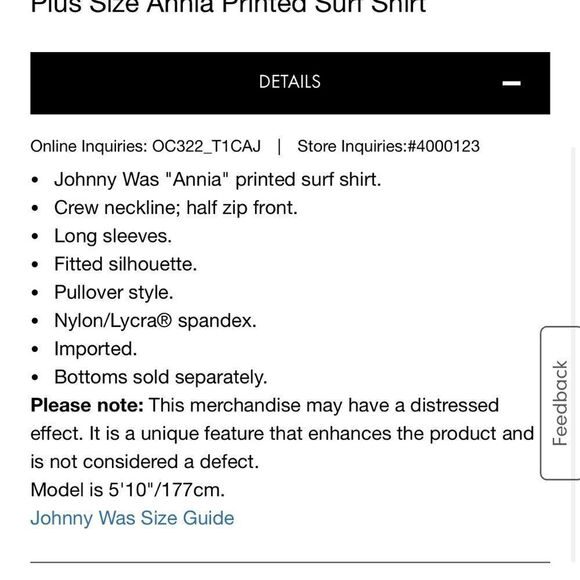Johnny Was Annia Printed Surf Shirt Small - Picture 2 of 9